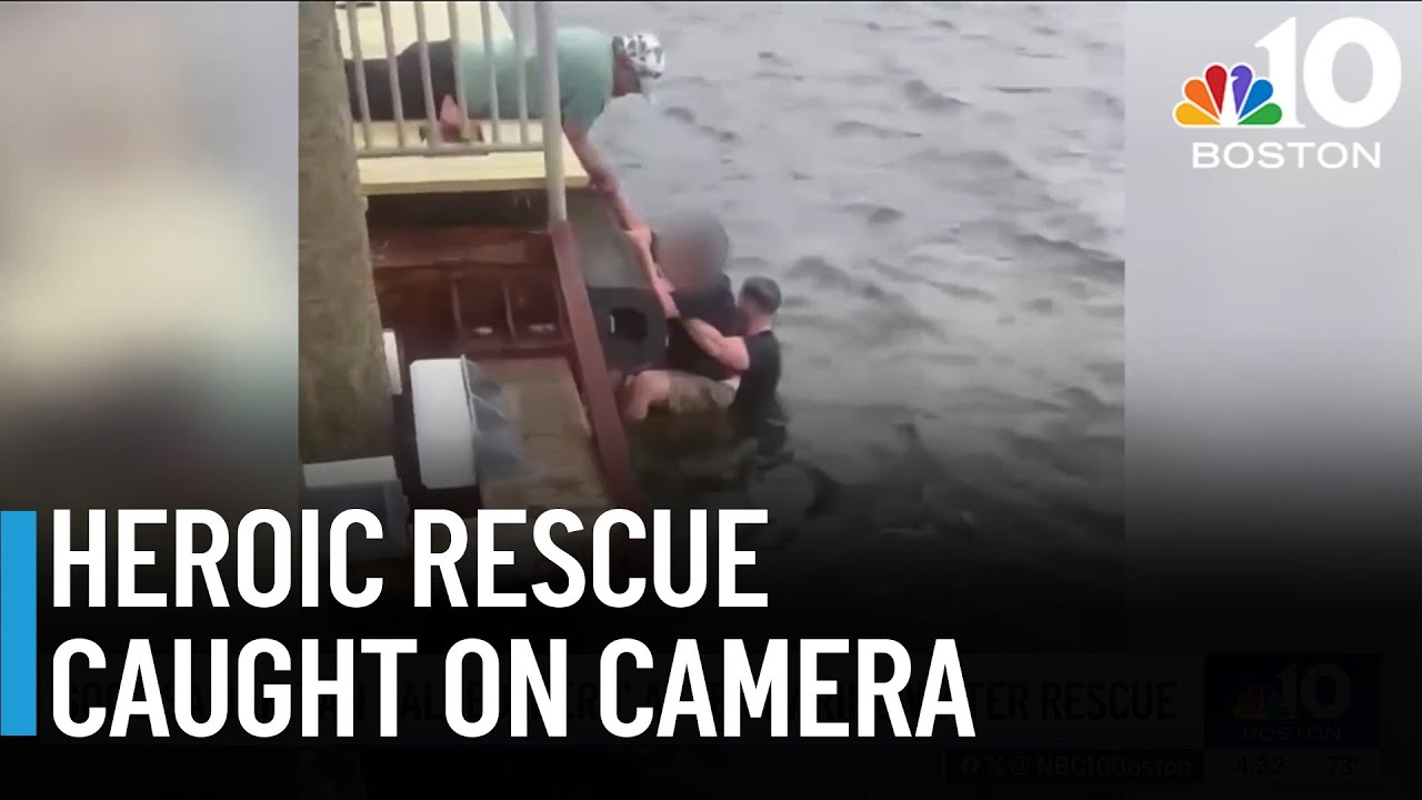 Good Samaritan jumps into water to make rescue in Quincy - YouTube