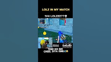 1v4 Against ​⁠@LoLzZzGaming 💛 #lolzzzgaming #bgmi #pubgmobile #jonathan #shorts #clutch #godlike