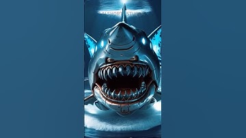 Incredible animal fusion: Robot transformed into animal #animalfusion #animals #hybrids #shark