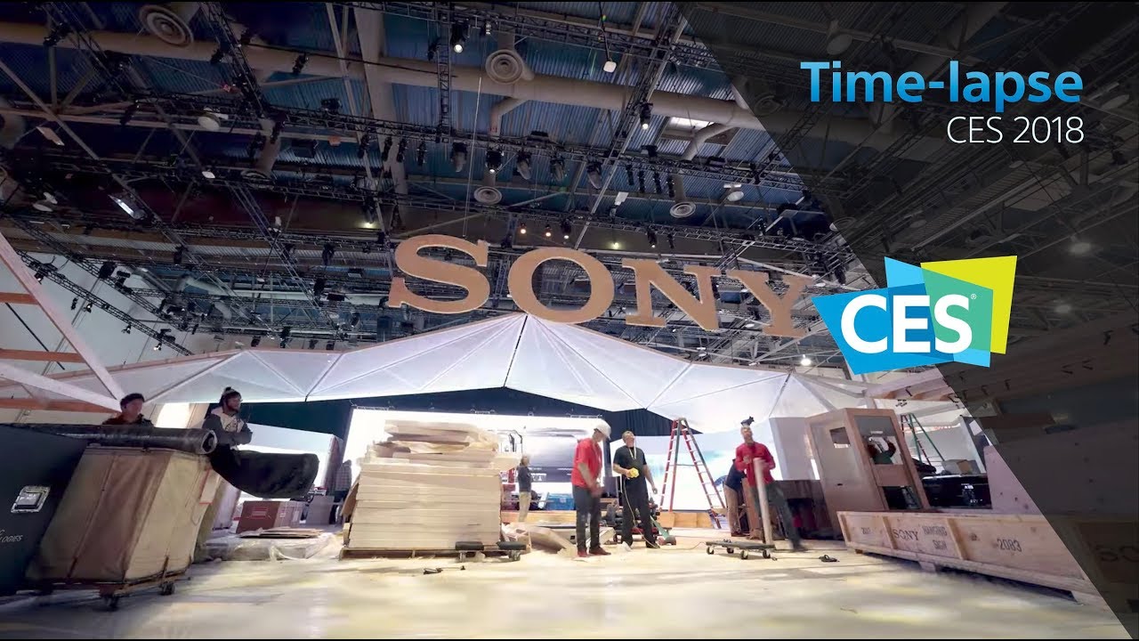 Time-lapse: toda la acción de Sony en CES 2018
