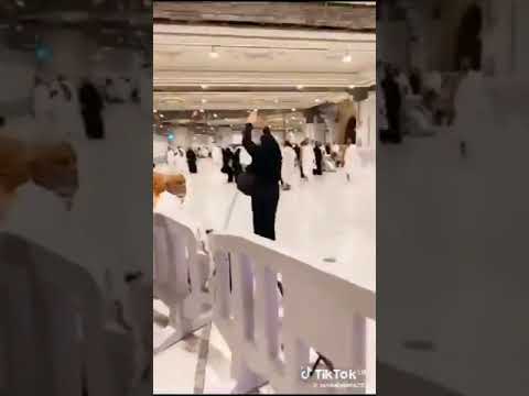 شاهد امراه تصرخ داخل الحرم المكي بشعار الحوثي