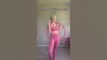 Chest roll variations hula hooping hoop dance