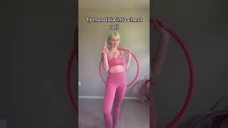 Chest roll variations hula hooping hoop dance