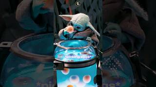 Grogu The Baby Yoda loves eating eggs #shorts #viralvideo #movieclips