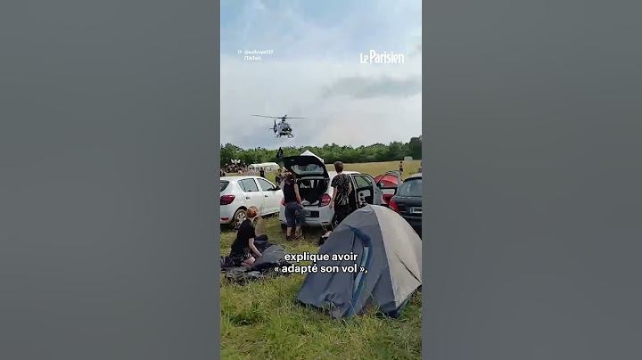 Un hélicoptère de la gendarmerie fait du rase-mottes pour stopper une free party