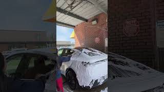 First car wash of my Tesla #teslamodely  #tesla2026