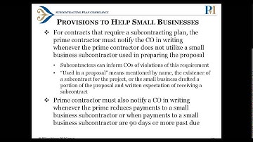 Subcontracting Plan Compliance: What Large and Small Contractors Need to Know