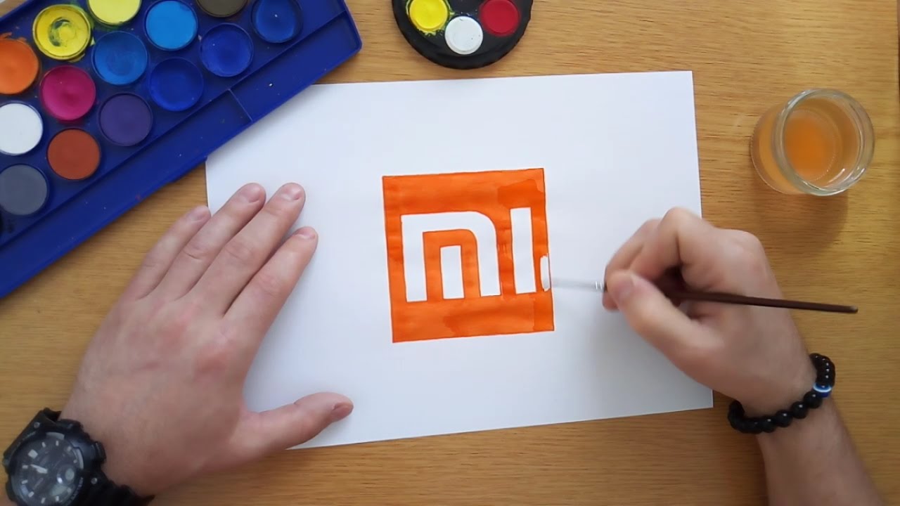 How to draw the Xiaomi logo YouTube
