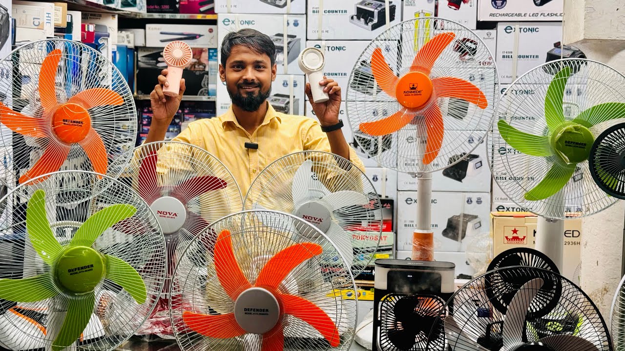 Rechargeable fan price in Bangladesh 2024 😍Best charger fan price bd