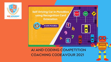 Self Driving Autonomous Car in PictoBlox Using Recognition Card Extension (Codeavour 2021)