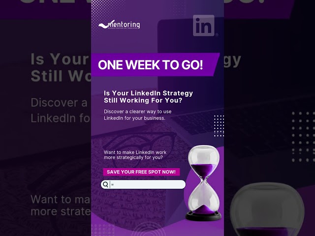 ⏳ ONE WEEK TO GO!

Your LinkedIn strategy can become a real growth tool for your language business —