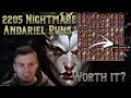 I did 2205 nightmare andariel runs for 100 unique rings  was it worth it diablo 2