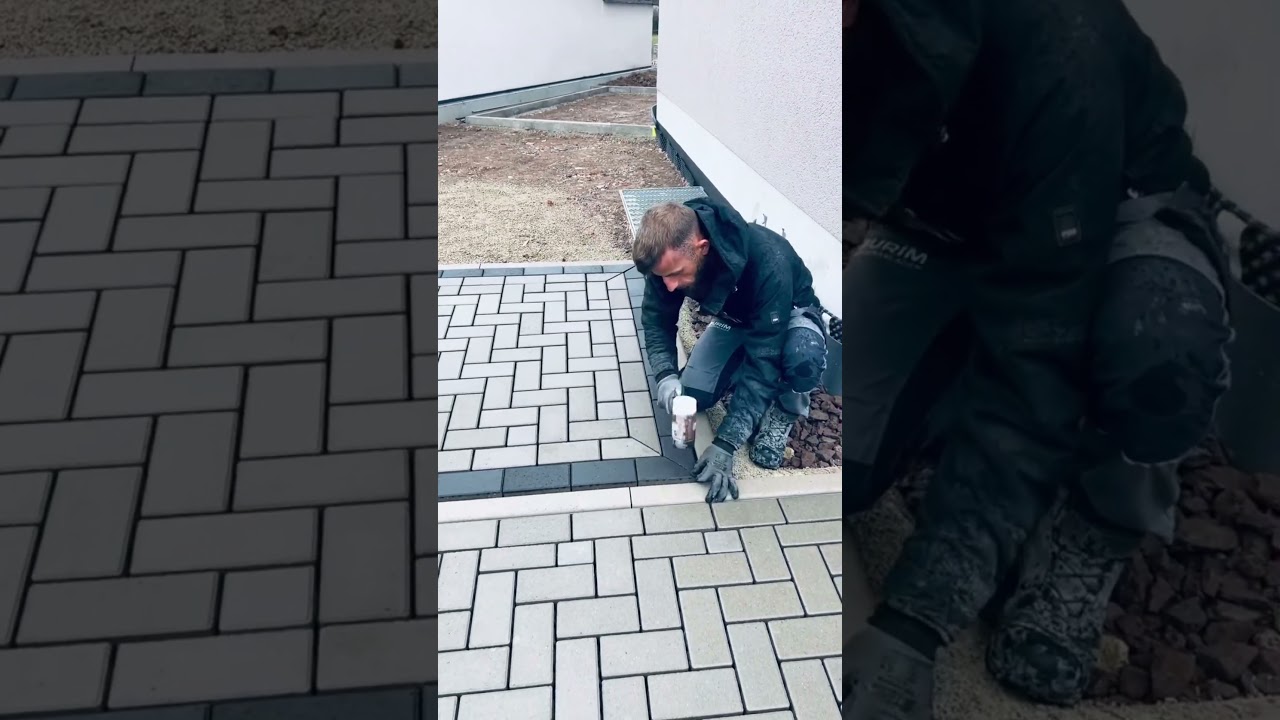 It turns out this is how the paving block installation process works
