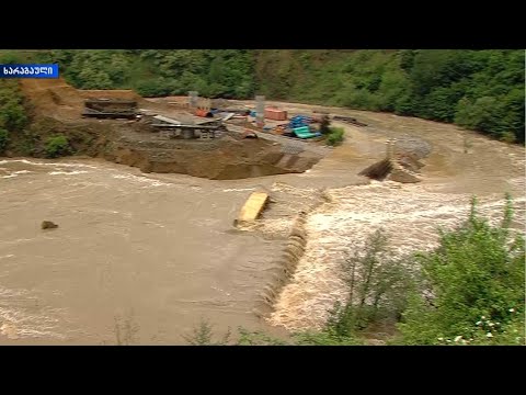 ხარაგაულის მუნიციპალიტეტის უხვმა ნალექმა პრობლემები შექმნა