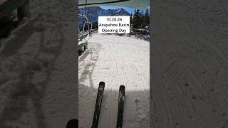 Chairlift-served skiing has returned to North America with the opening of Arapahoe Basin today. 🎉