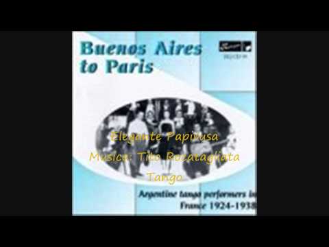 Bernardo Alemany y su Orquesta Tipica - Elegante Papirusa - Tango