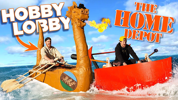 Hobby Lobby VS Home Depot *Boat Build Challenge!*