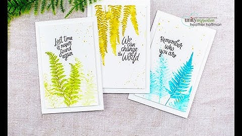 Unity Quick Tip: Watercolor Stamping with Karin Markers