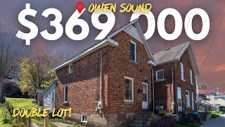 Check out this great starter home for $369,000 on a double lot in Owen Sound!