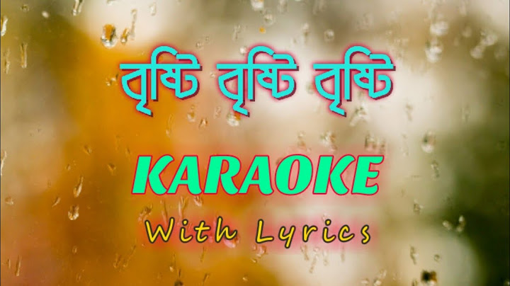 Bristi Bristi Bristi (বৃষ্টি বৃষ্টি বৃষ্টি ) || Karaoke Song With Lyrics || Lata Mangeskar