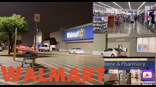 Quick Walmart shopping at night