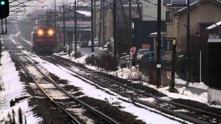 EF81 742「9460ﾚ甲137くま川鉄道ＤＣ」古津駅通過20141221