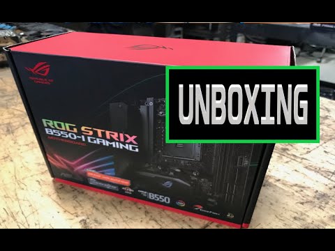 Asus Rog Strix B550-A Gaming Mother Board Unboxing 