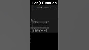 SQL LEN function | Length function in SQL #short #sqlbasics #ai #ml #datascience #coding #sql