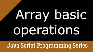 How to create an array ( Javascript training for beginners)