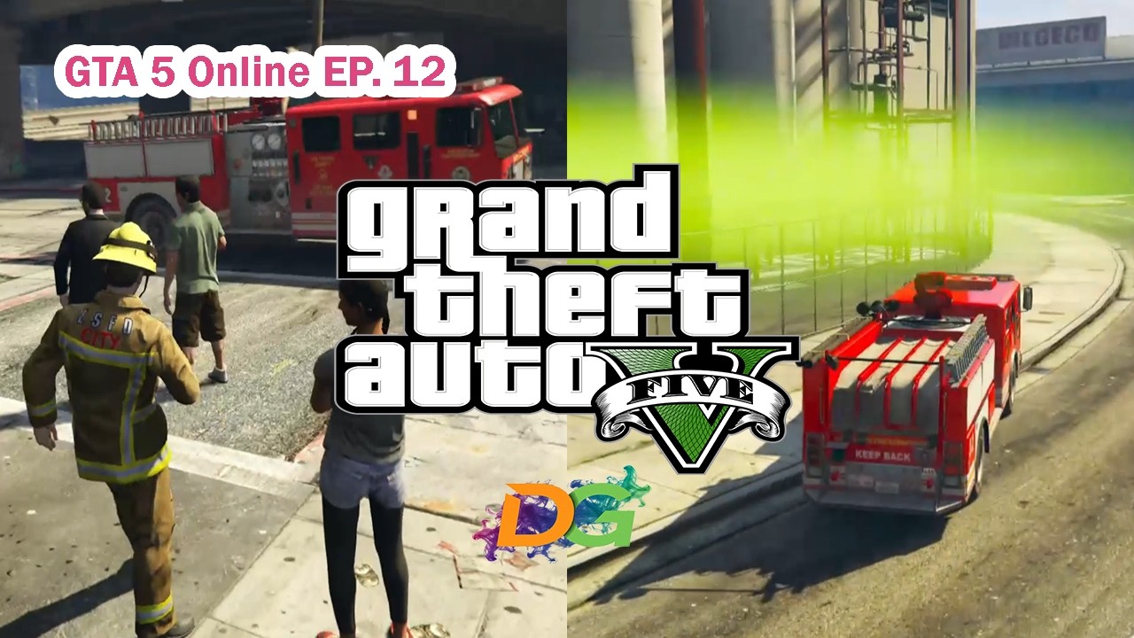 [ GTA 5 ] Online Mode || Jadi Petugas Pemadam Kebakaran di GTA 5 Online Ep.12