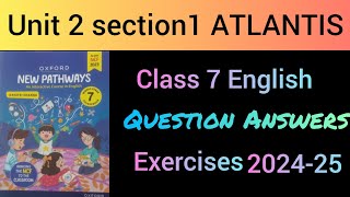Atlantis#7th English#Question Answers# Exercise# Q2 its grandfather not grandmother