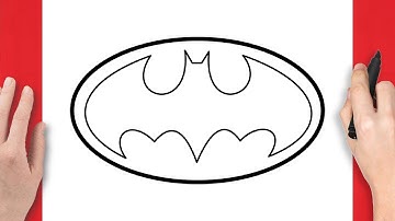 How To Draw Batman Symbol - Step By Step Drawing Tutorial