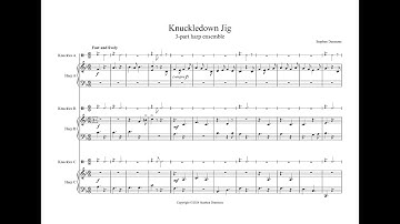 Knuckledown Jig:  3-part harp ensemble by Stephen Dunstone