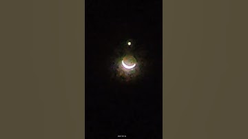 Lunar Occultation 🌙 #lunar #occultation #Venus #moon #LunarOccultation