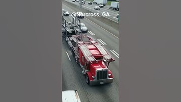 Insane Nathan K5LA & 3 chime train horn #peterbilt #semitruck #trainhorn  #truckspotting #shorts