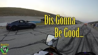 DR650 Supermoto Drag Racing At Texas World Speedway