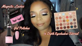 COLOURPOP YOUR'RE GOLDEN PALETTE | GOLD WARM EYESHADOW TUTORIAL + MADAM GLAM GEL POLISHES