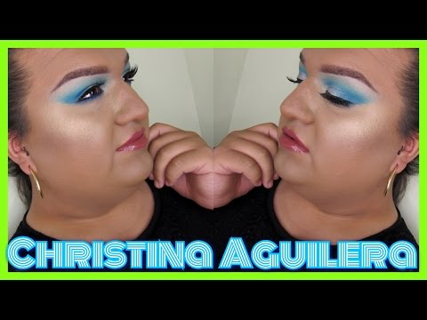 OJOS AHUMADOS AZULES + MAQUILLAJE INSPIRADO EN CHRISTINA AGUILERA | JOVANY ROMO