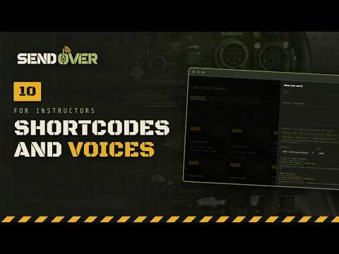 Shortcodes and generated voices | SEND OVER tutorial 10