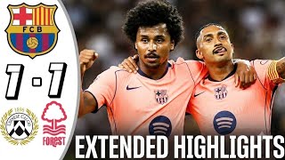 Barcelona vs Nottingham Forest Udinese 1-1 Highlights GoaIs - Friendly Match 2026