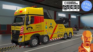 MERCEDES BENZ ACTROS MPIV CRANETRUCK & LOADS PACK ETS2 1.49.x (ETS2MOD)