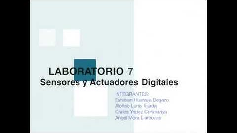 Labº7: Sensores y Actuadores Digitales TECSUP C20-2-A