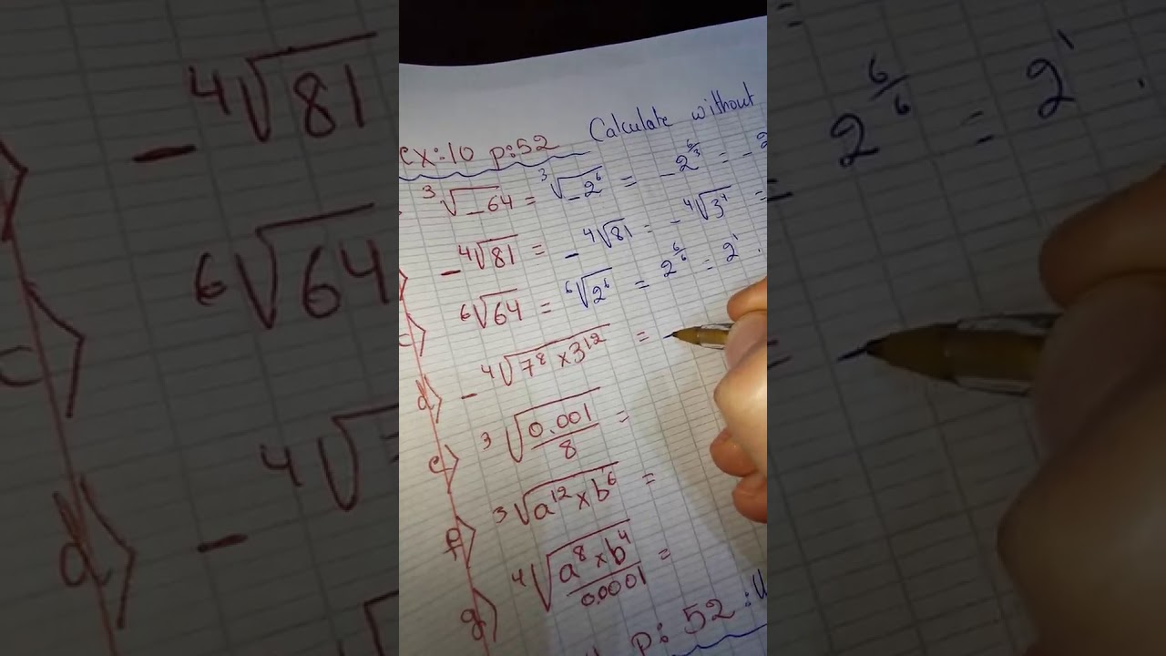 Powers on real numbers Nth root of a real number