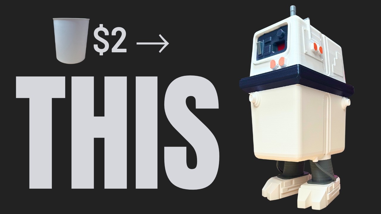 I Replaced My $2 Trash Can With a Star Wars Droid