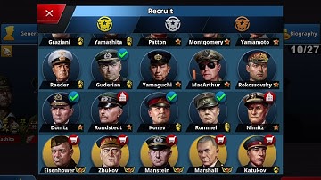 GENERALS GUIDE WC4: Which generals should I buy and how do I get the medals?