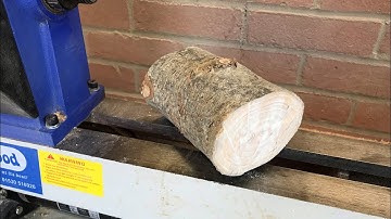 Woodturning - Log to Live Edge Bowl in 5 minutes!
