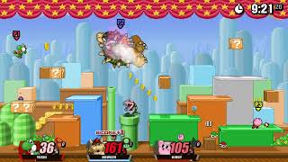 Super Smash Flash 2 Beta v1.4 Free For All - Yoshi Vs Kirby Vs Bowser Vs King Dedede #1342
