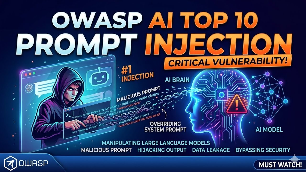OWASP AI TOP 10: Prompt Injection Explained! | The Network Knight - YouTube