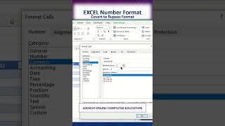 Excel Basics Number Formats | Tamil | Lookup Onine Computer Education #excel #tips #education