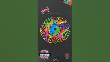 INSANE SPIROGRAPH ART!! Triangle or Circle ??? 🤔😲#spirograph #shortsfeed #shorts